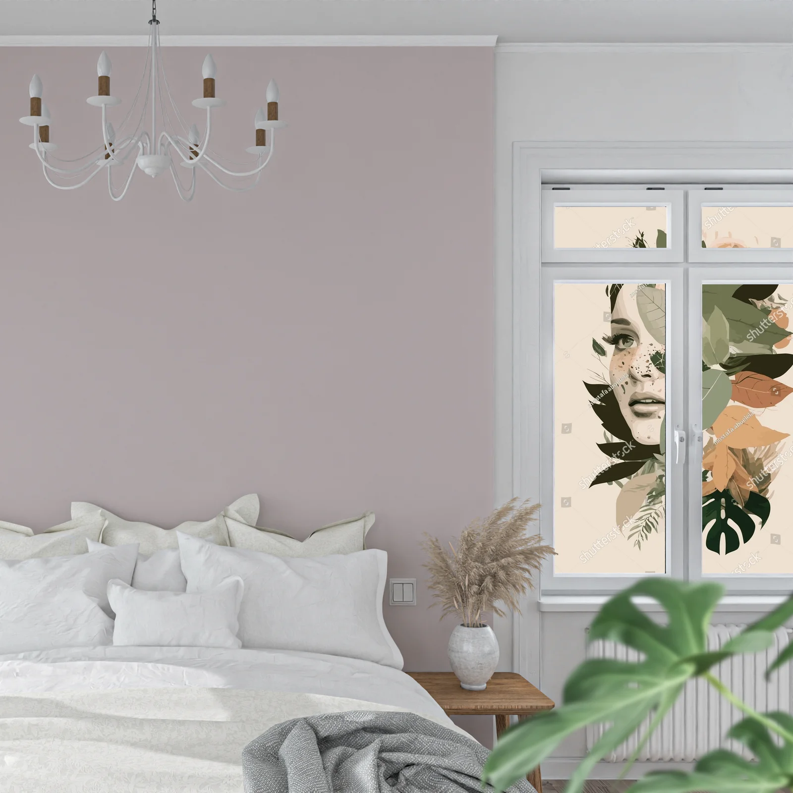 Botaniczna kompozycja w stylu boho
