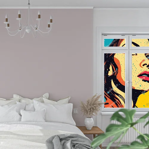 Zachwycająca dziewczyna w stylu pop art