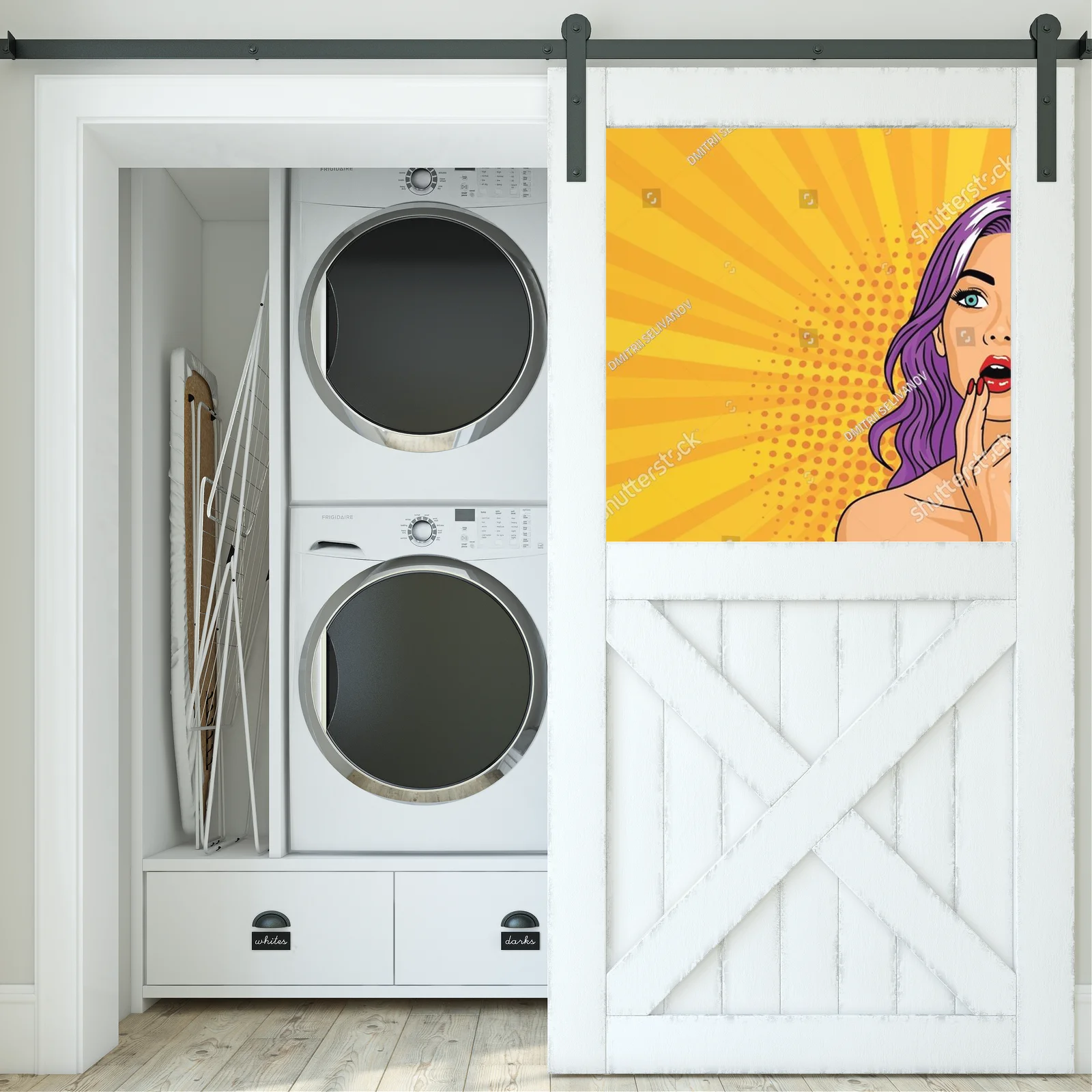 Myśląca piękność w pop-artowej stylistyce