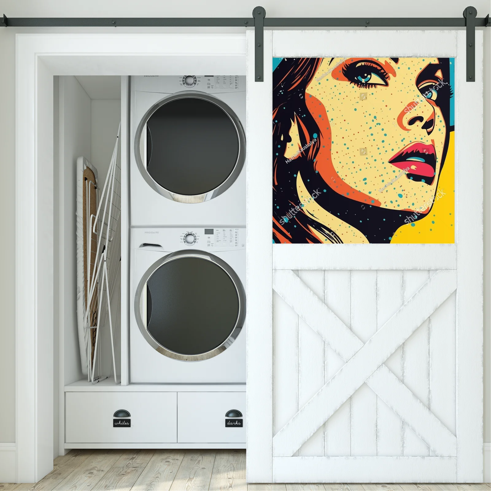 Zachwycająca dziewczyna w stylu pop art