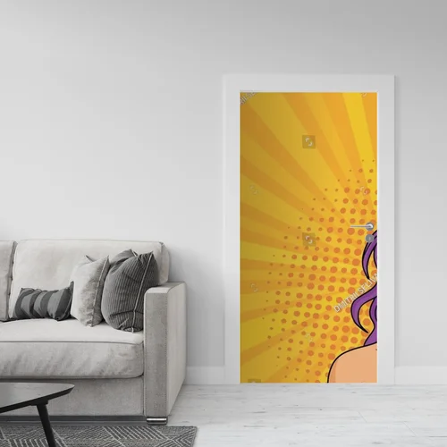 Myśląca piękność w pop-artowej stylistyce
