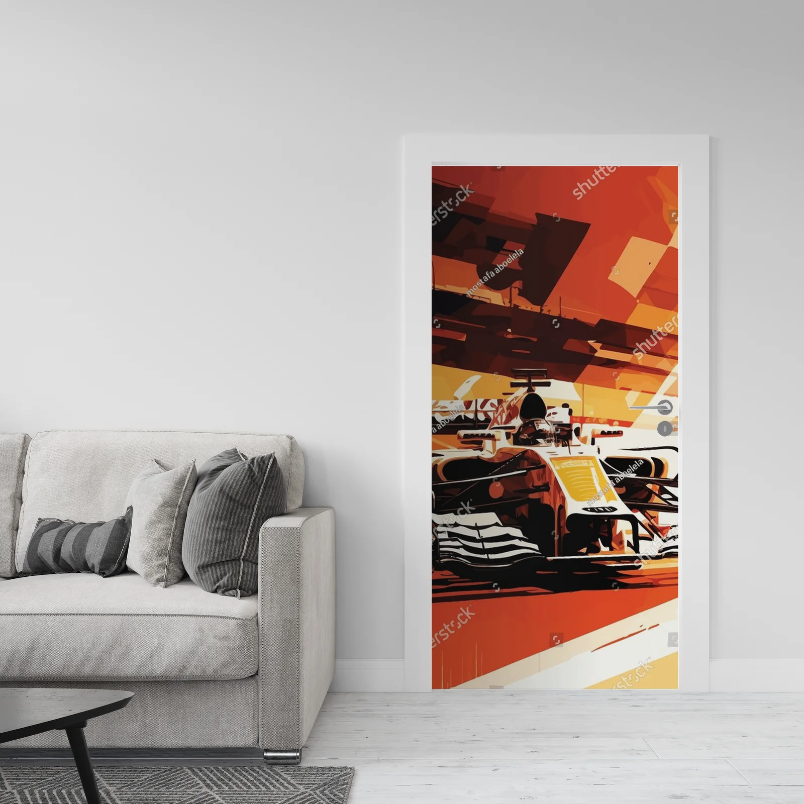 Racing Car w Ekspresyjnych Barwach Prędkości