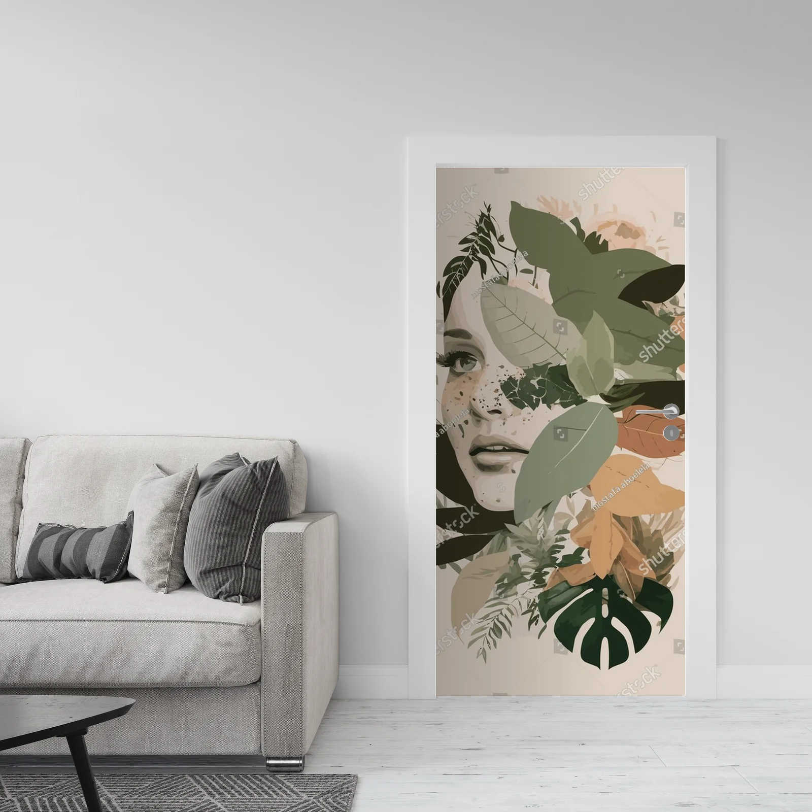 Botaniczna kompozycja w stylu boho