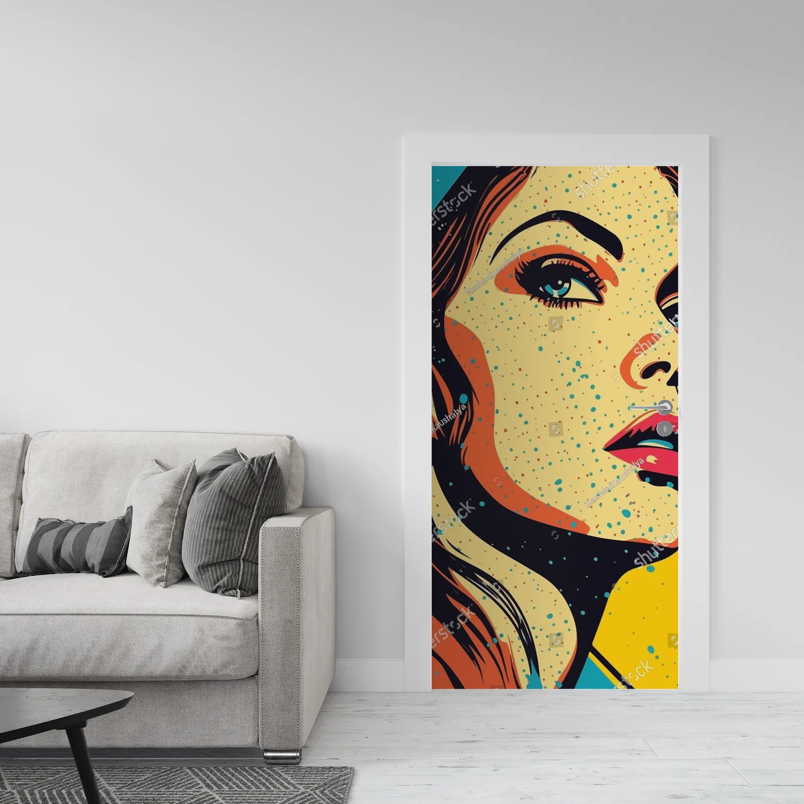 Zachwycająca dziewczyna w stylu pop art