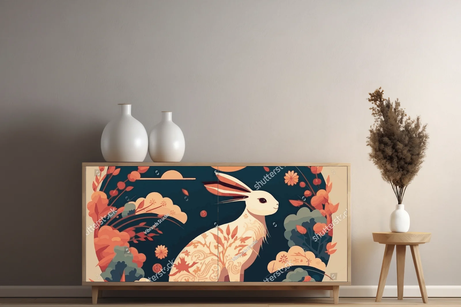 Kolorowa ilustracja Nowego Roku Chińskiego 2023
