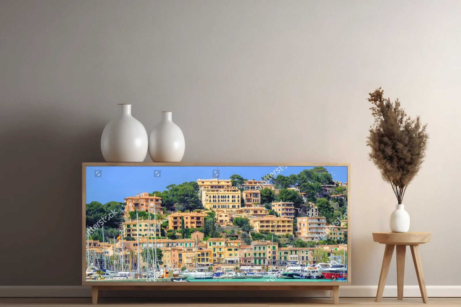 Zachwycająca panorama Port de Soller w balearskich błękitach