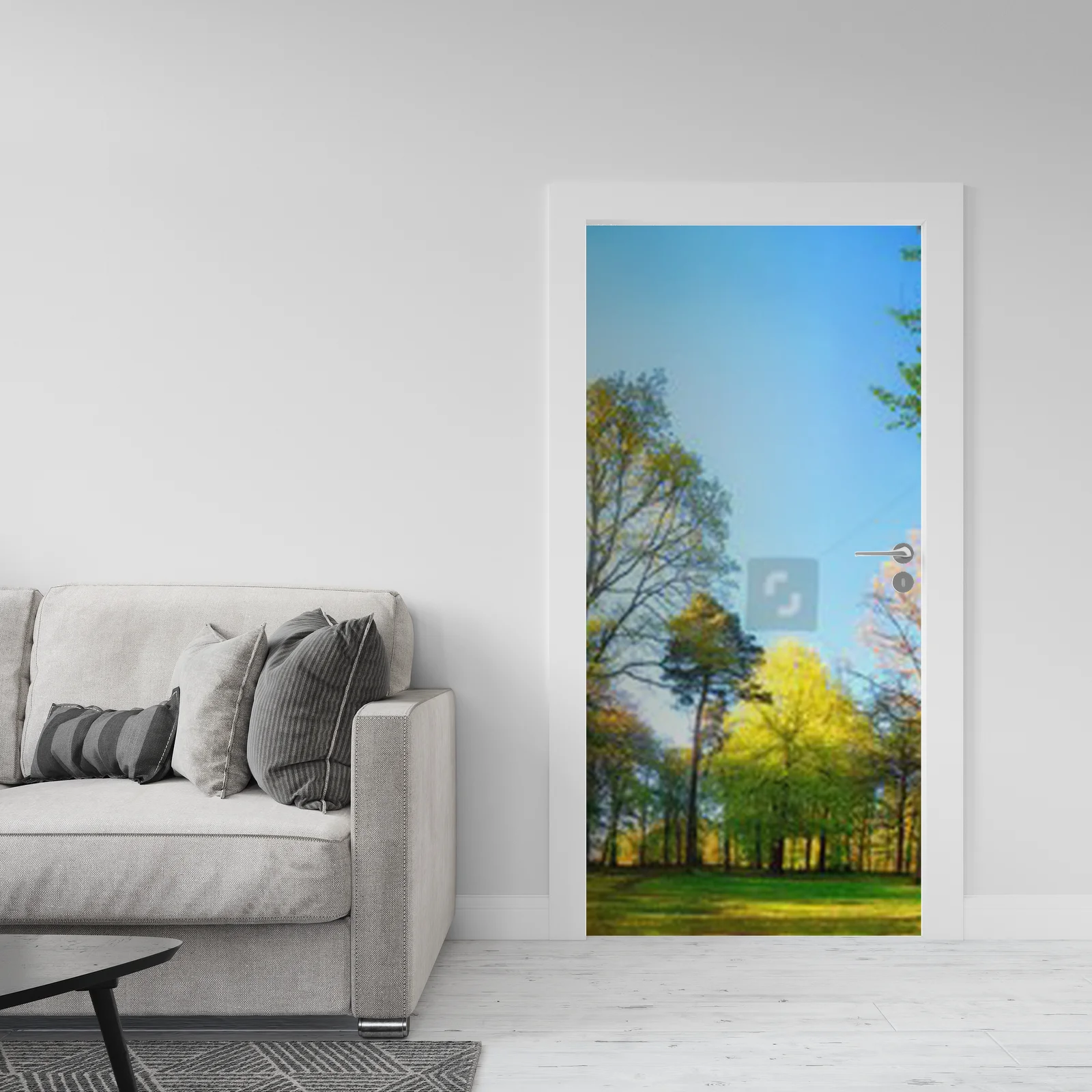 Zachwycająca wiosenna panorama leśnych scenerii