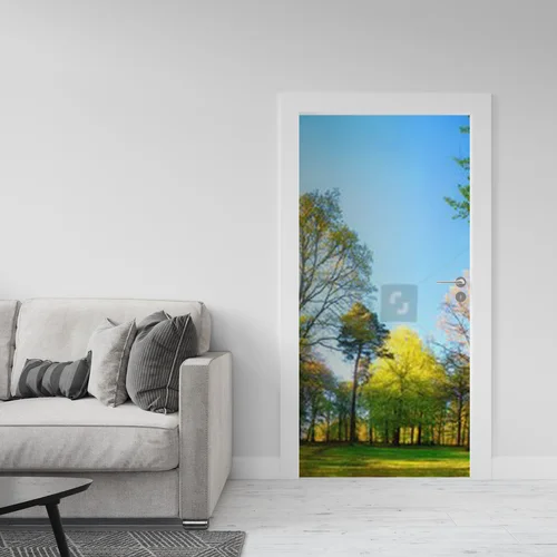 Zachwycająca wiosenna panorama leśnych scenerii