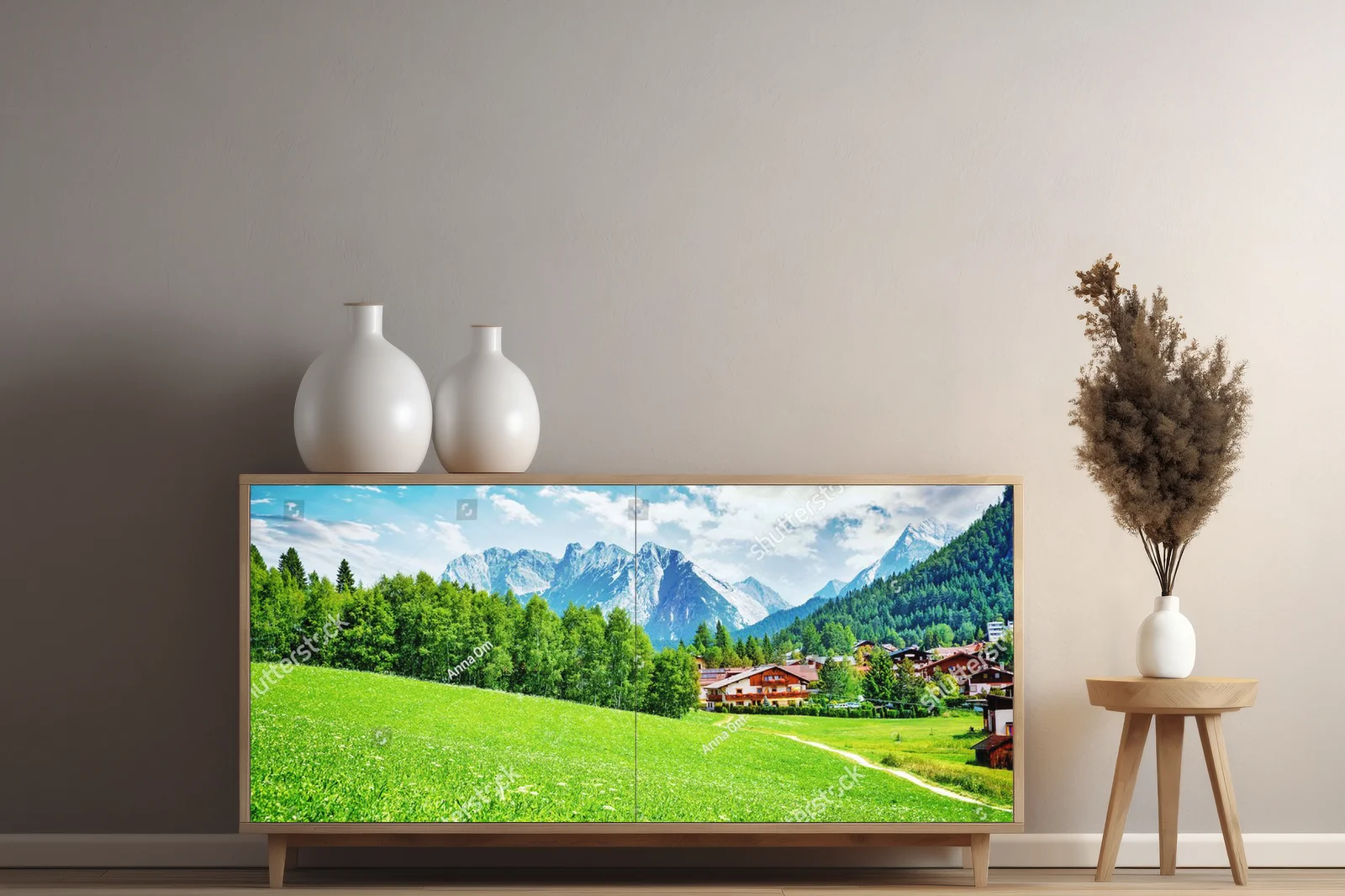 Urokliwy widok na alpejską wioskę Seefeld