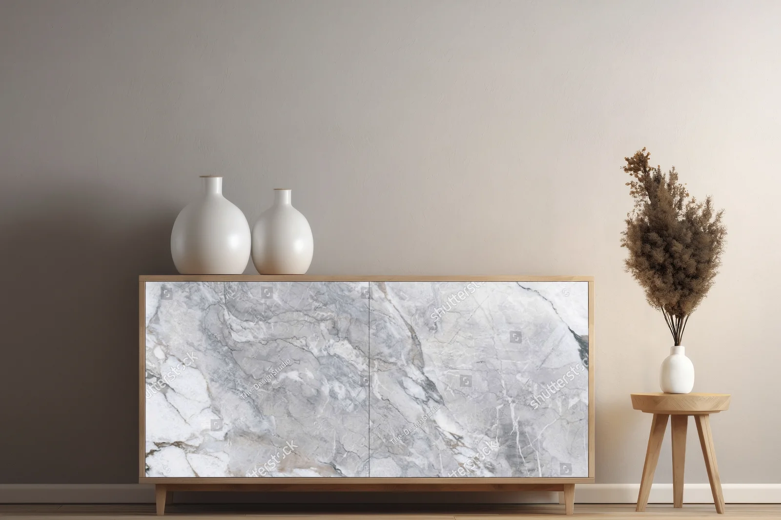 Elegancka kompozycja z naturalnym marmurem