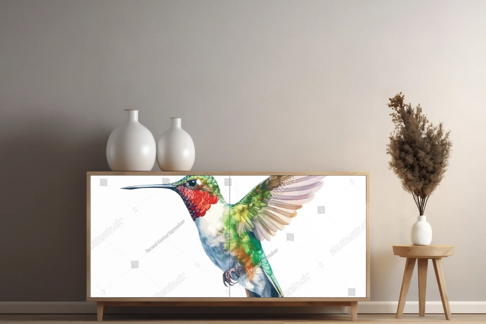 Zjawiskowy, wodny świat kolibrów w jasnych tonacjach