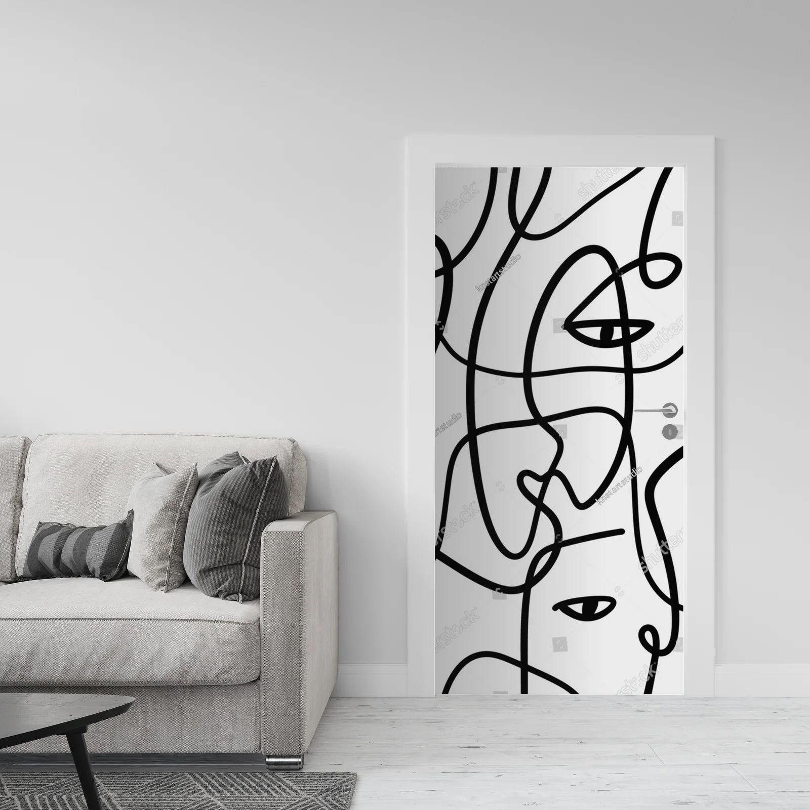 Stylowe kontury kobiet w minimalistycznym wydaniu