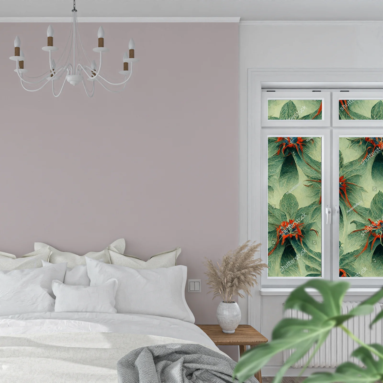 Fantazyjny motyw florystyczny w eleganckiej tonacji