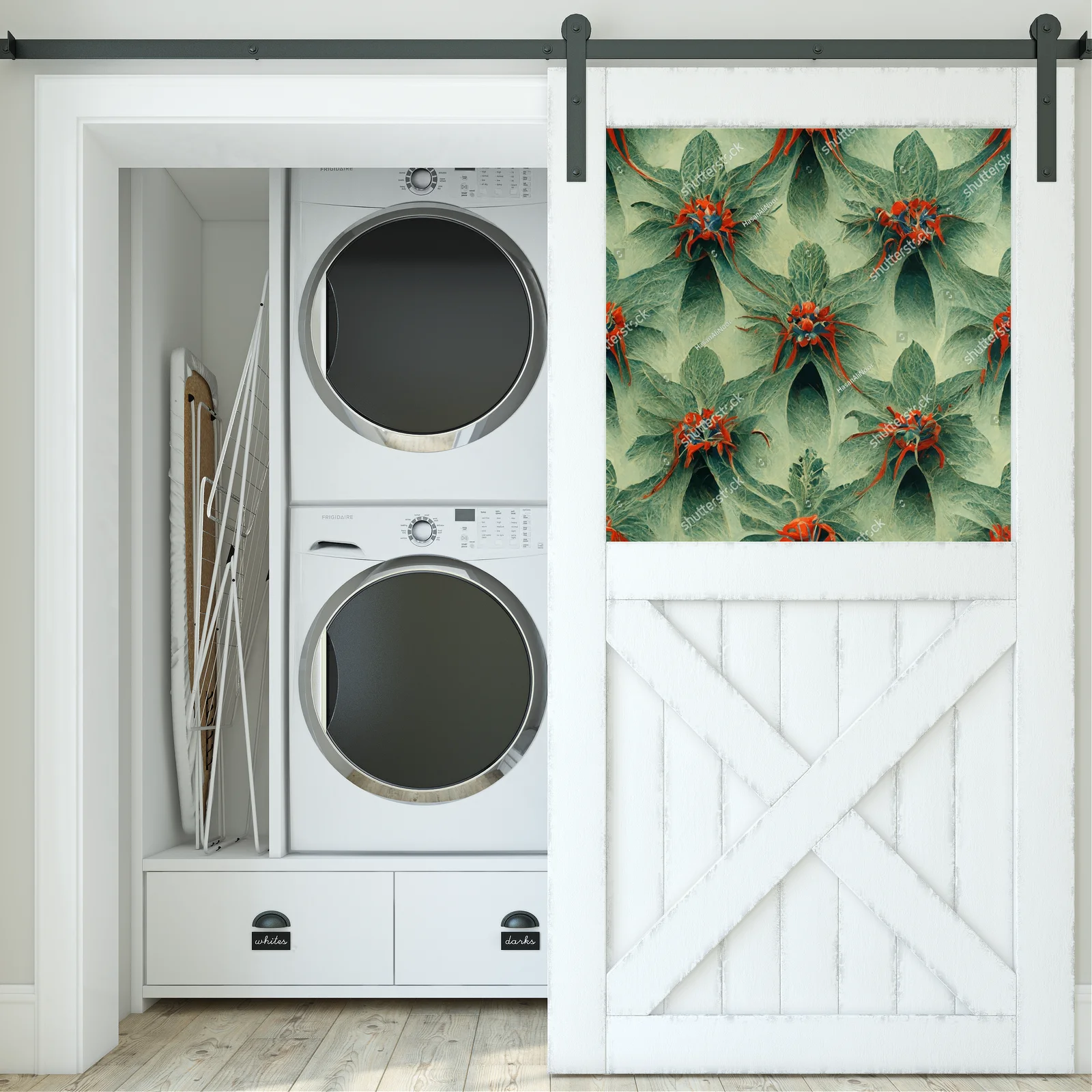 Fantazyjny motyw florystyczny w eleganckiej tonacji