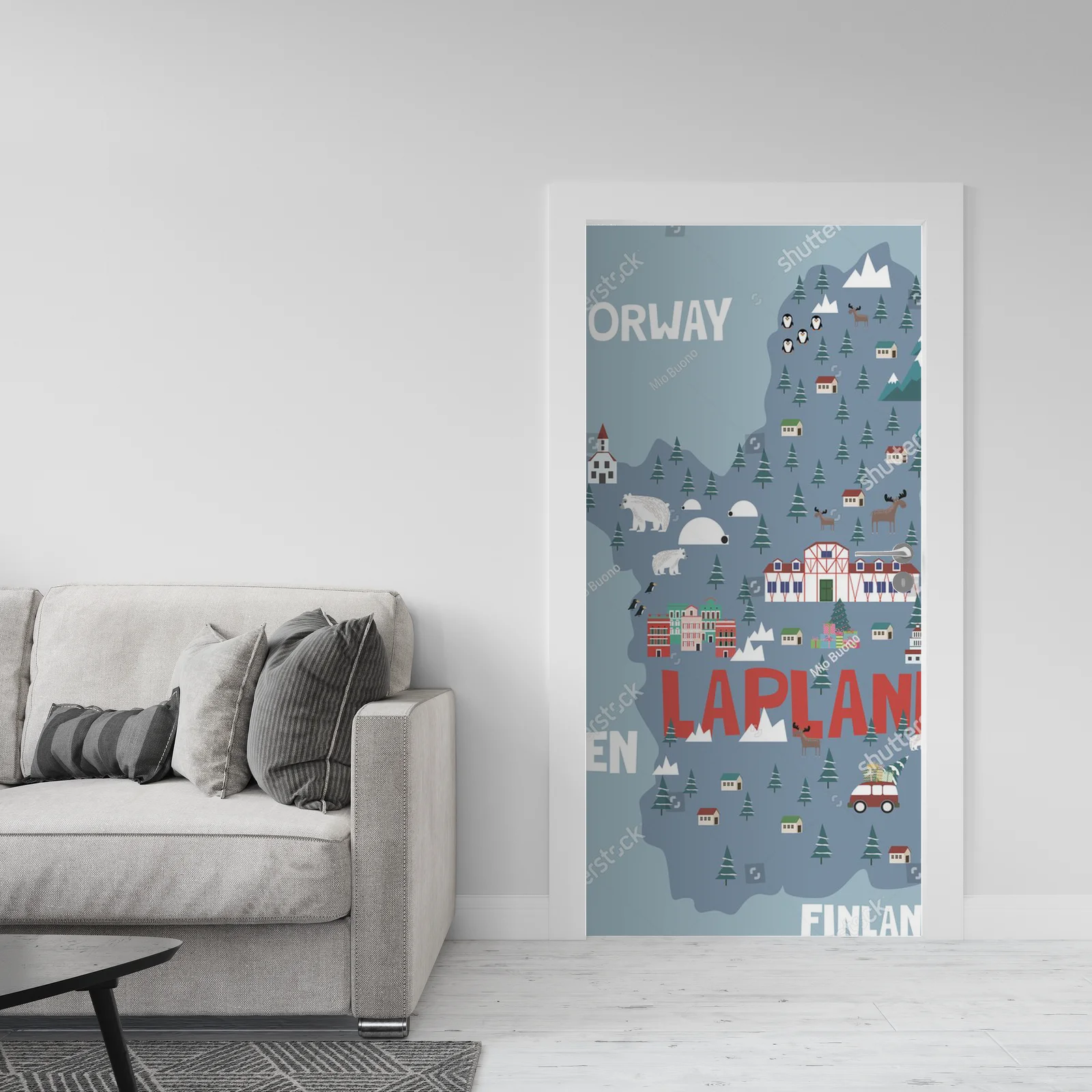 Magia Laponii – ilustrowana mapa zimowego raju