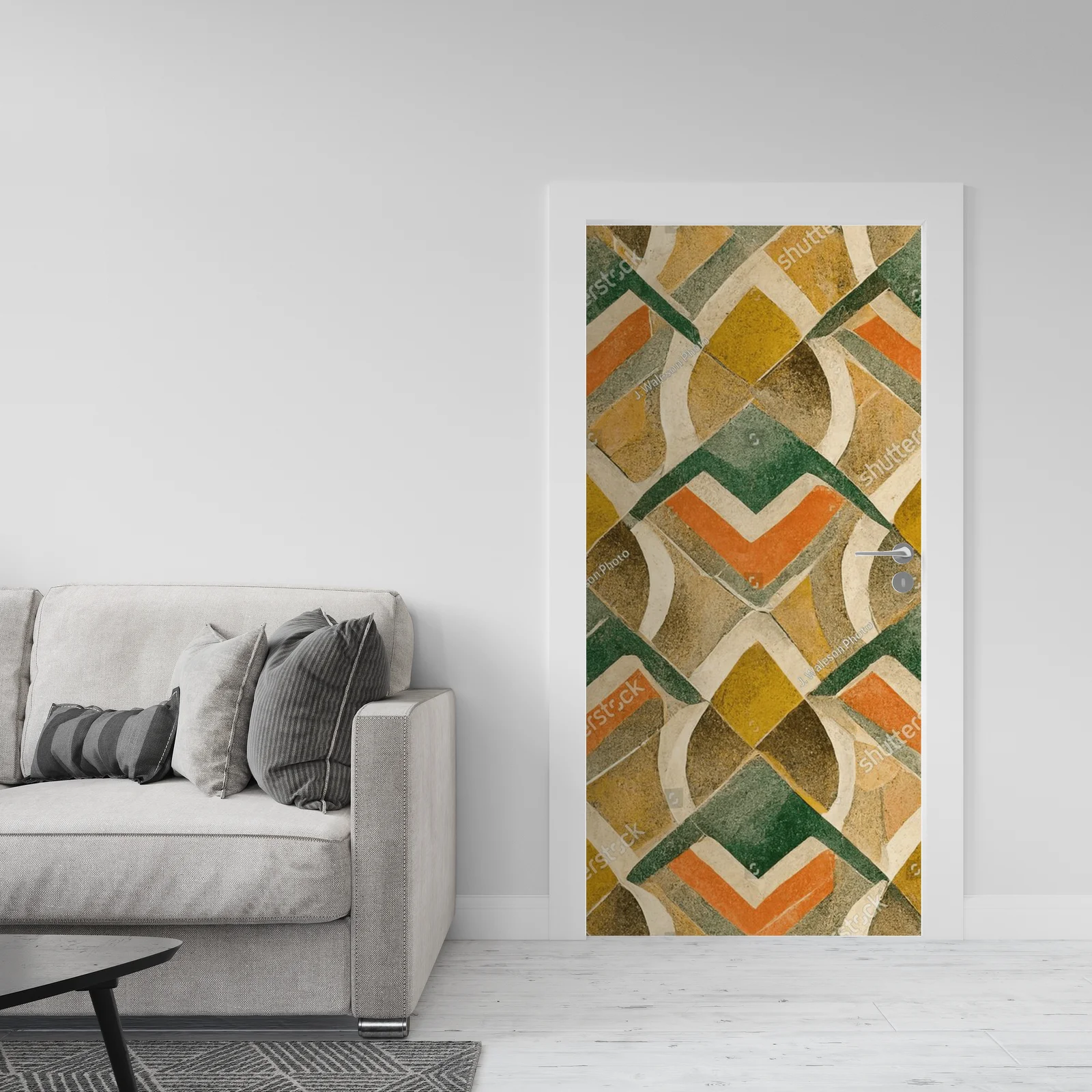 Elegancka kompozycja art deco w odcieniach ziemi