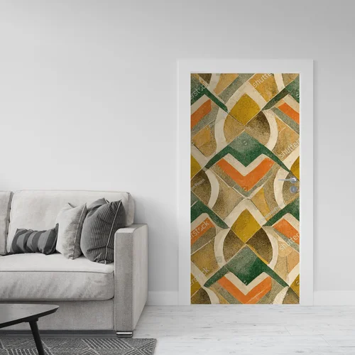 Elegancka kompozycja art deco w odcieniach ziemi
