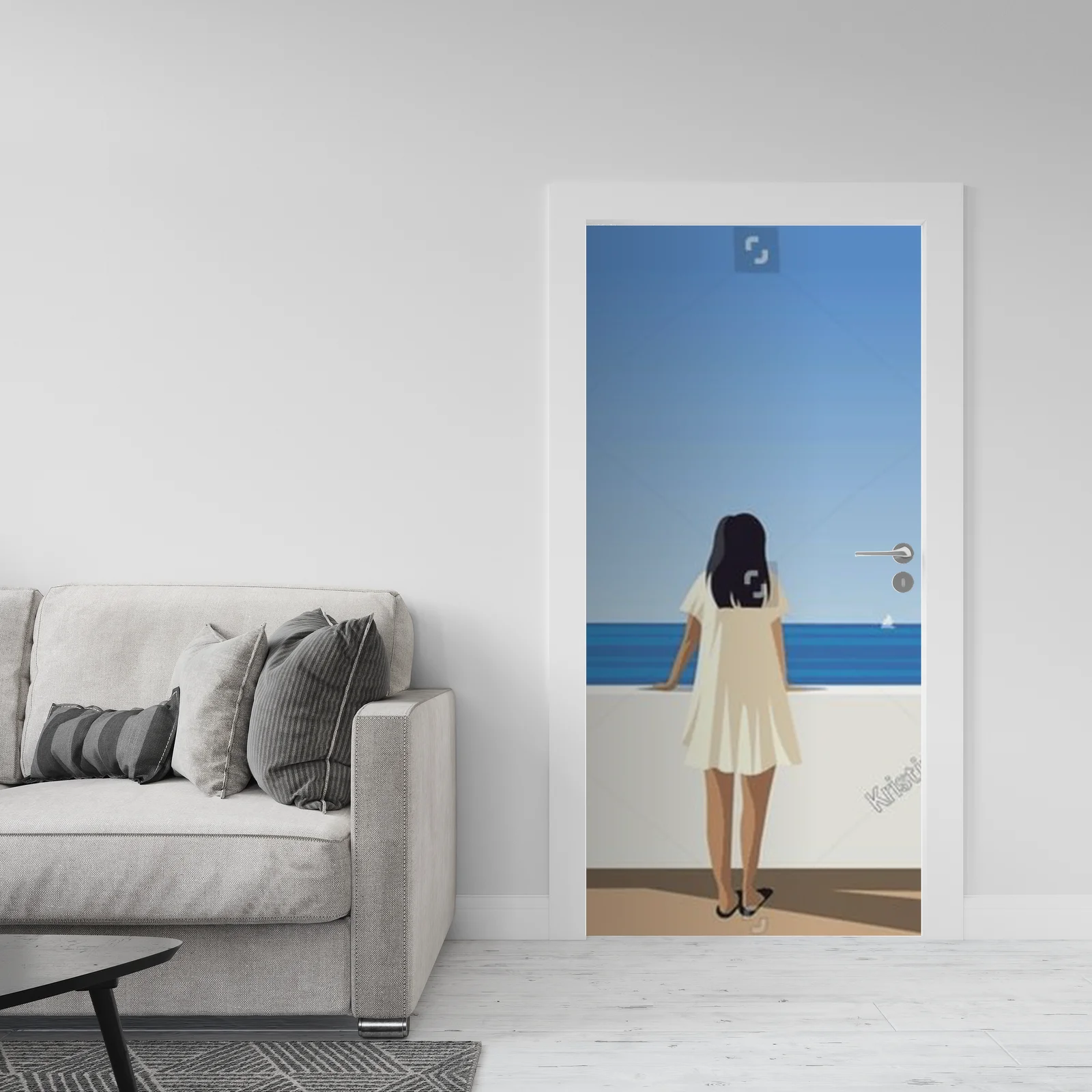 Nostalgiczne chwile na balkonie Santorini