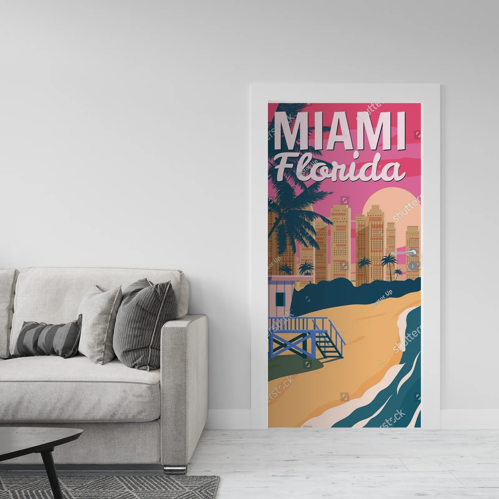 Retro raj w pastelowych odcieniach Miami