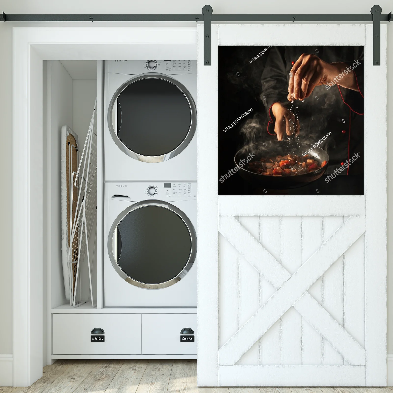 Dzika harmonia świeżych warzyw w eleganckiej kuchni