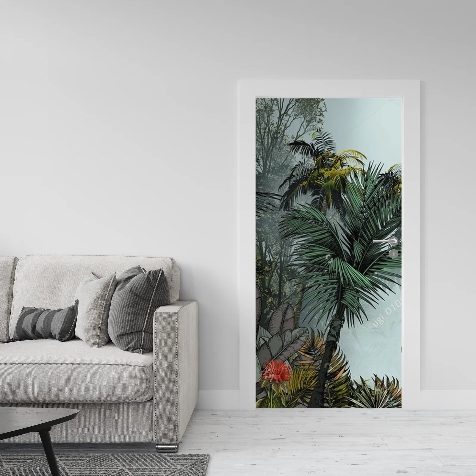 Zielona oaza wśród palm i egzotycznych kwiatów