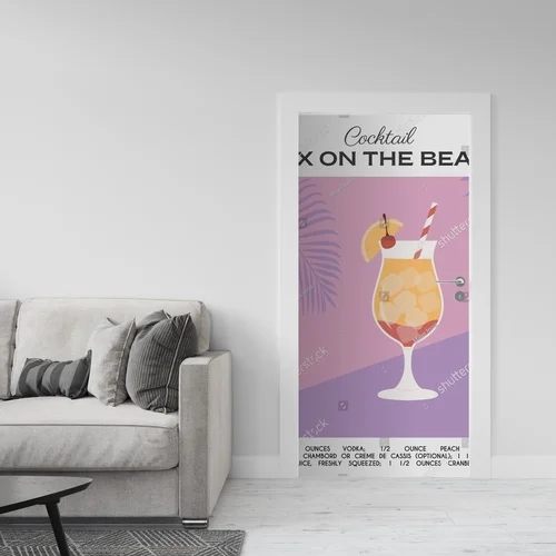 Tropikalna ucztą na plaży w minimalistycznym stylu
