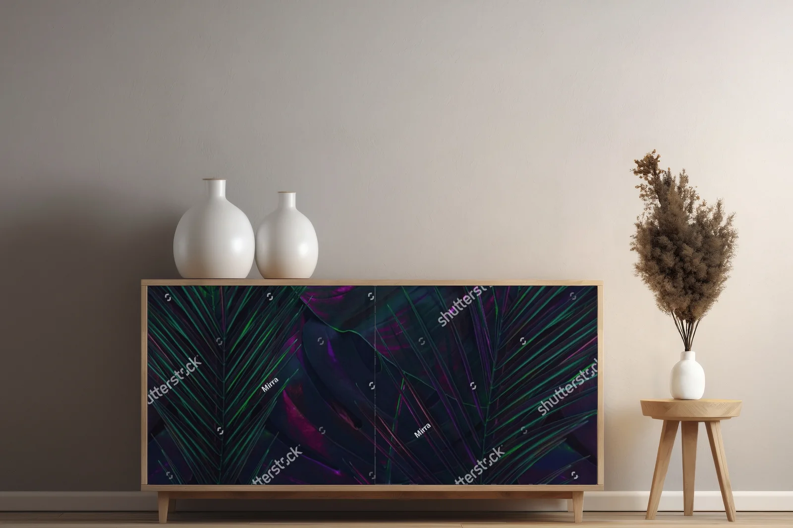 Tropikalna aranżacja w neonowych kolorach