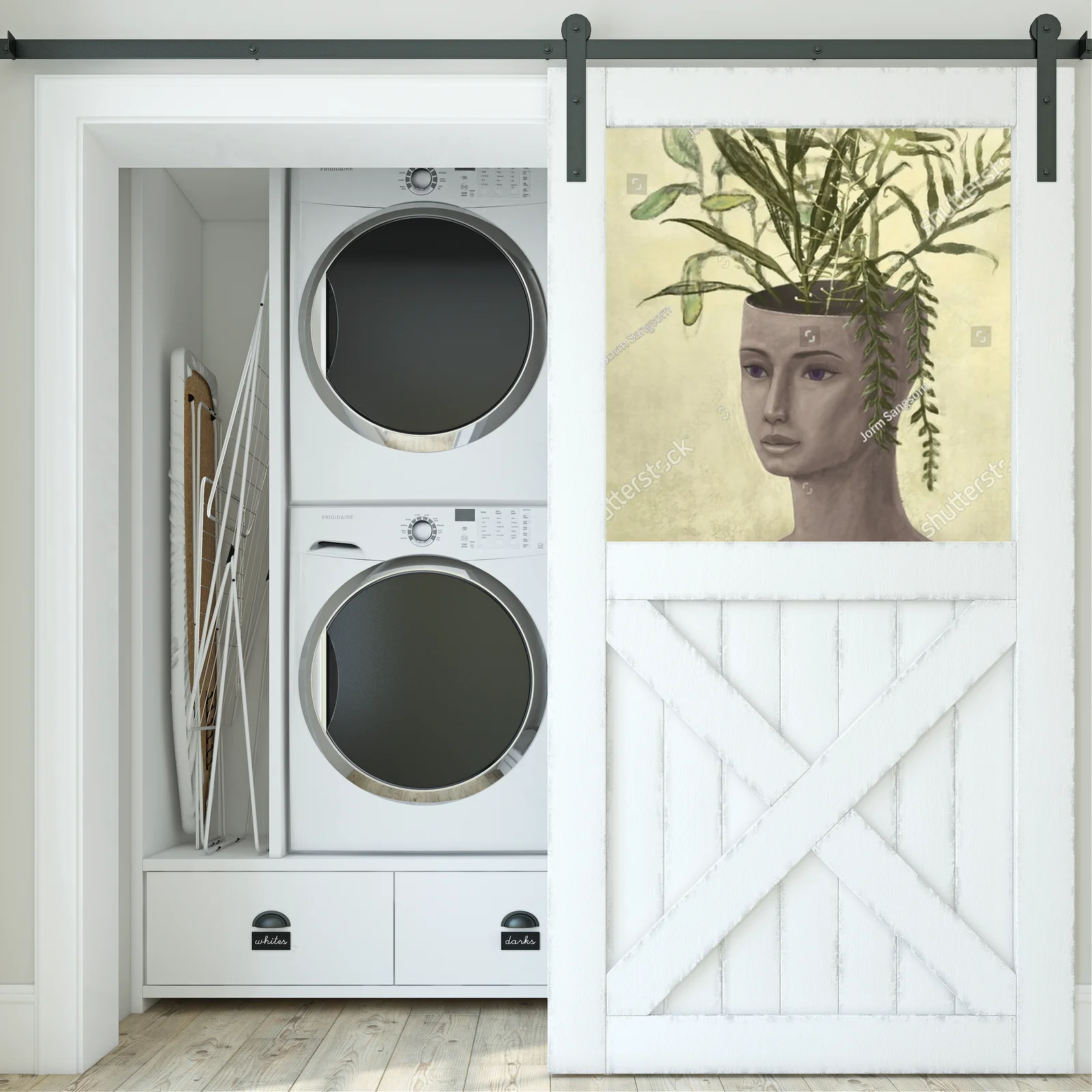 Surrealistyczna harmonia kobiety i natury
