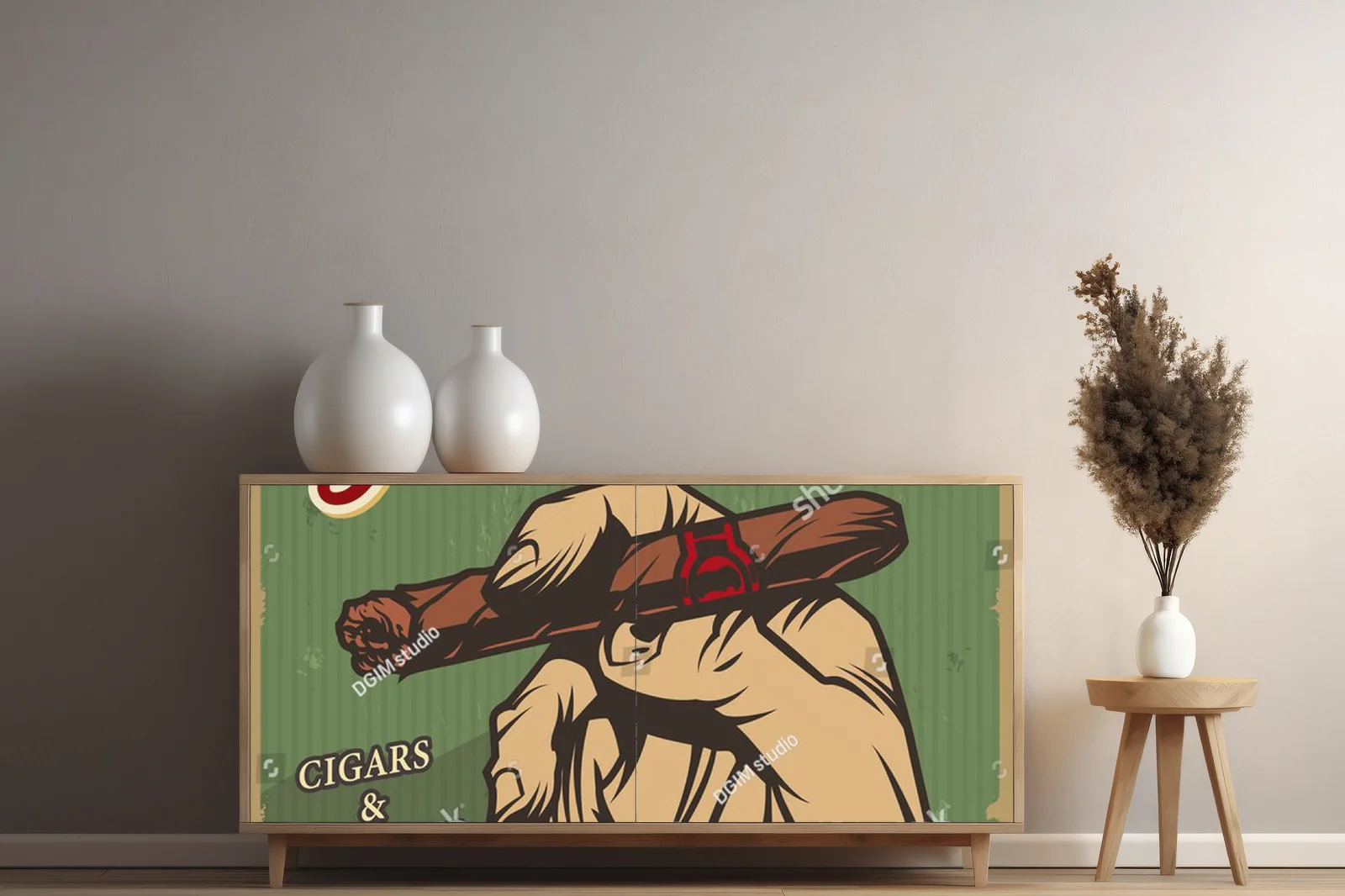 Nostalgiczny plakat w vintage stylu dla mężczyzn