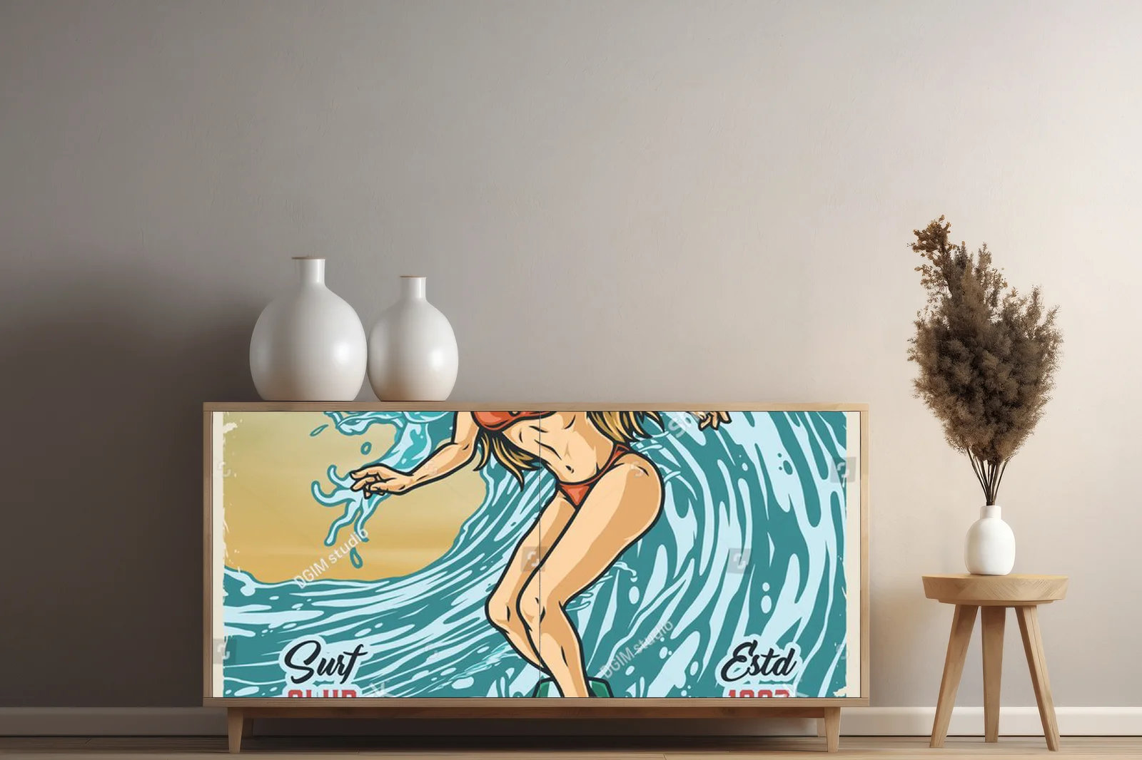 Wspomnienie plażowego raju w vintage stylu