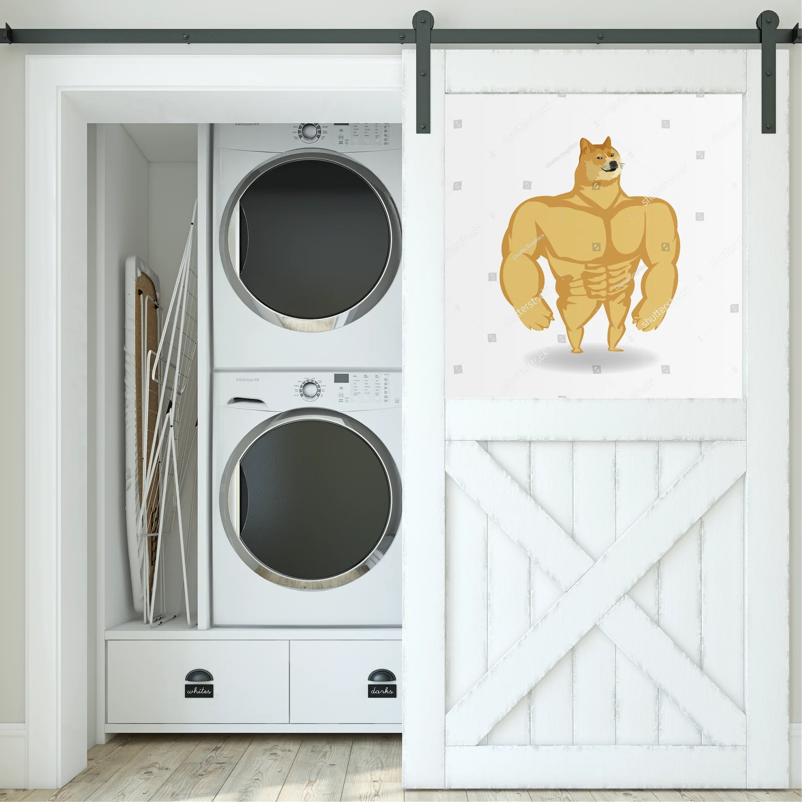 Uroczy Shiba Inu w pastelowej kompozycji