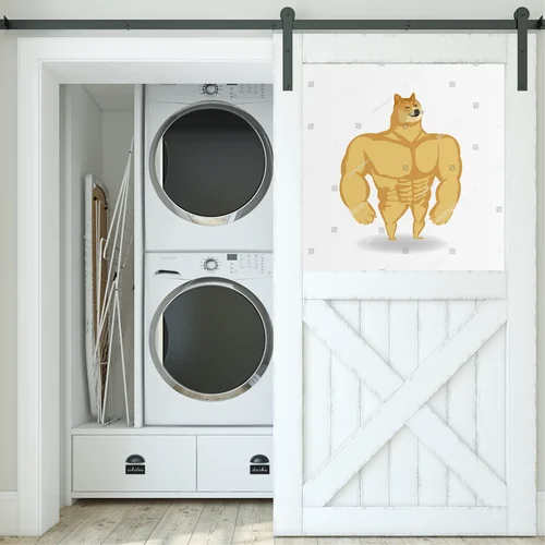 Uroczy Shiba Inu w pastelowej kompozycji