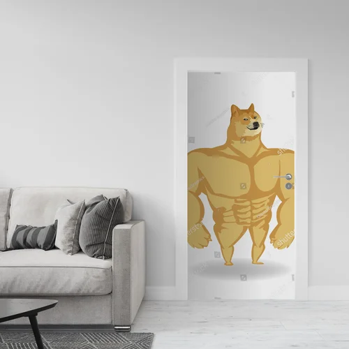 Uroczy Shiba Inu w pastelowej kompozycji