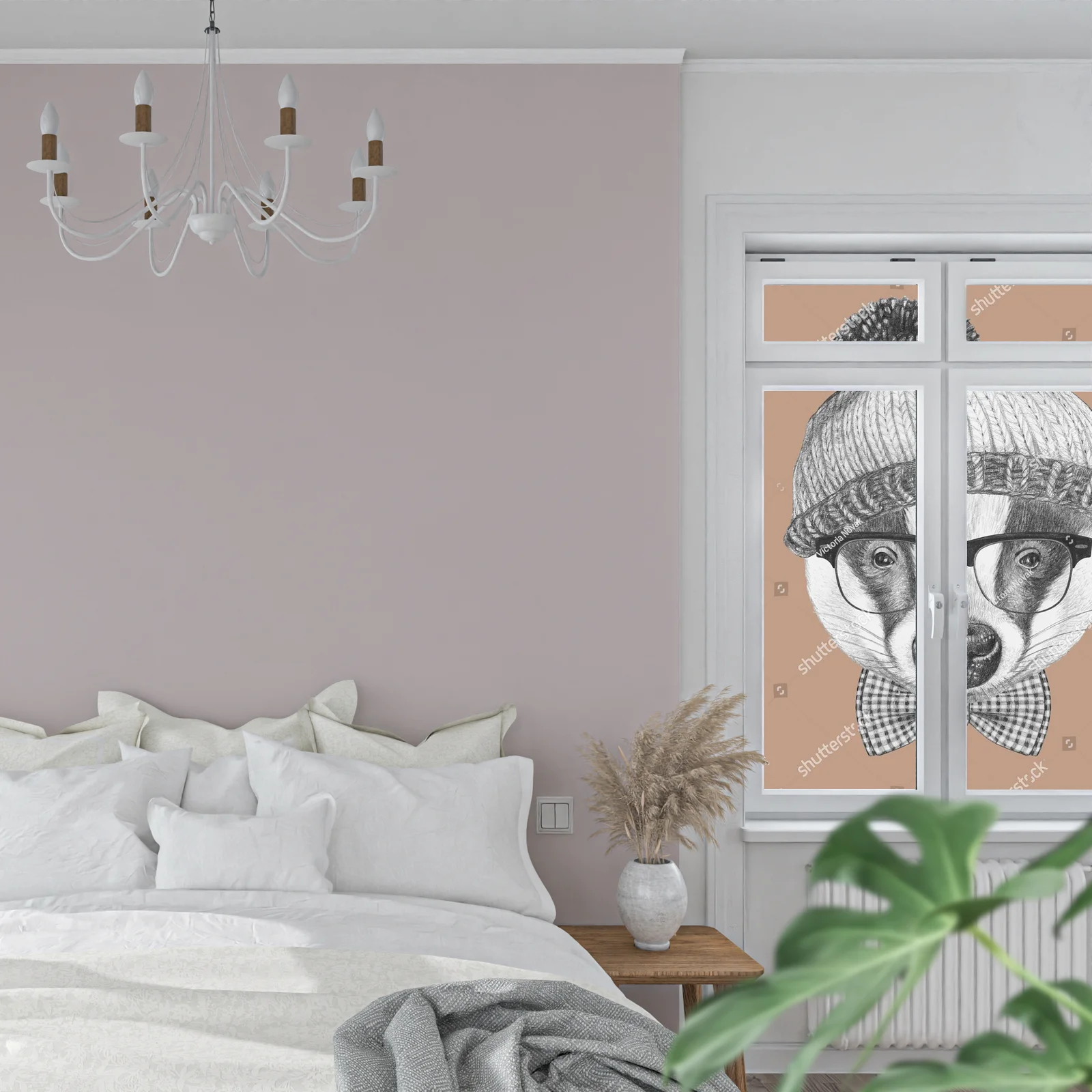 Stylowa ilustracja borsuka w eleganckiej oprawie