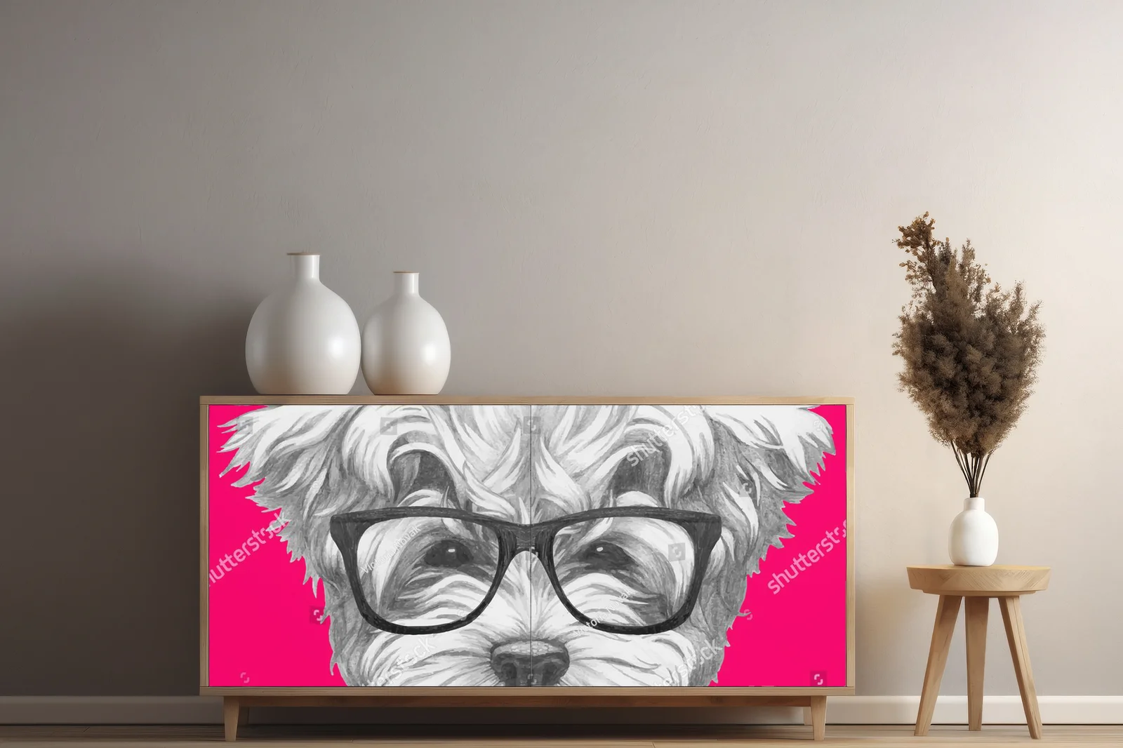 Radosny portret maltese w okularach
