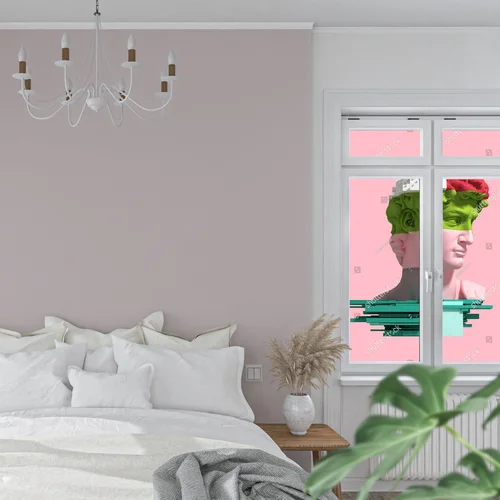 Fantastyczny glitch w odcieniach różu