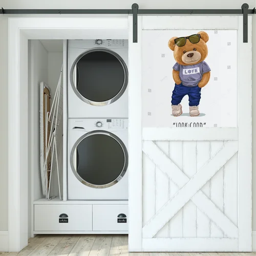 Uroczy miś w subtelnej palecie pasteli