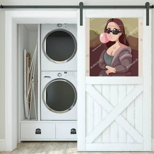 Funky Mona Lisa w Trendy Okularach