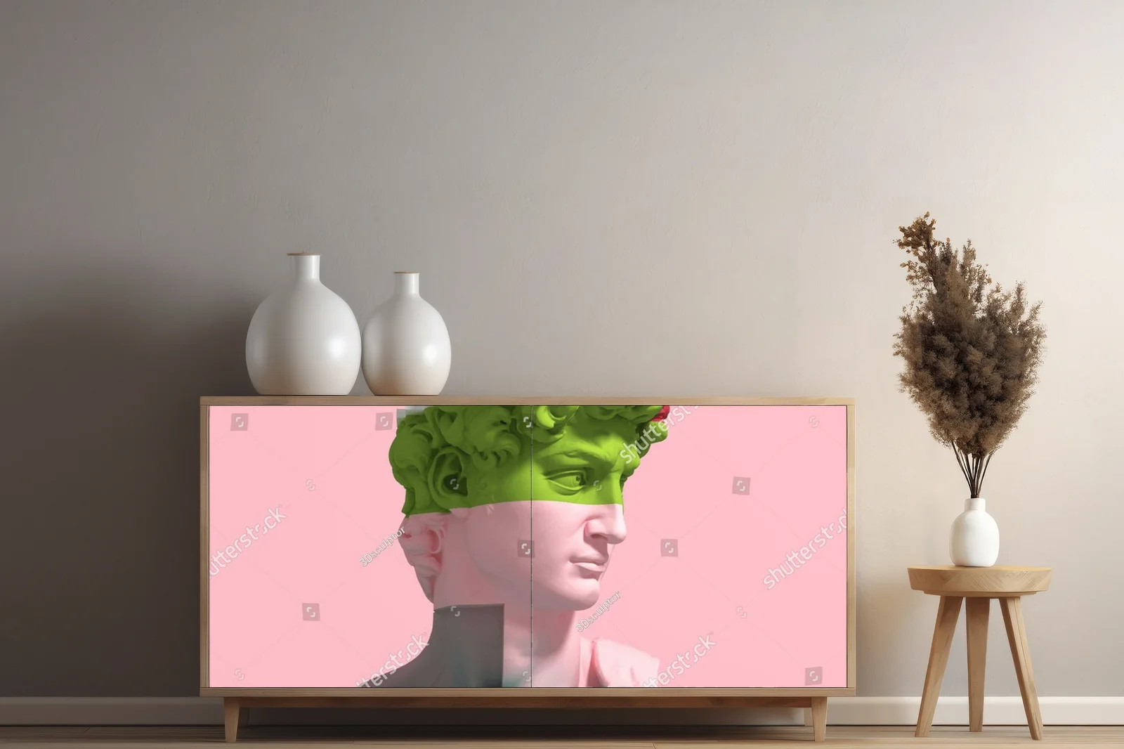 Fantastyczny glitch w odcieniach różu