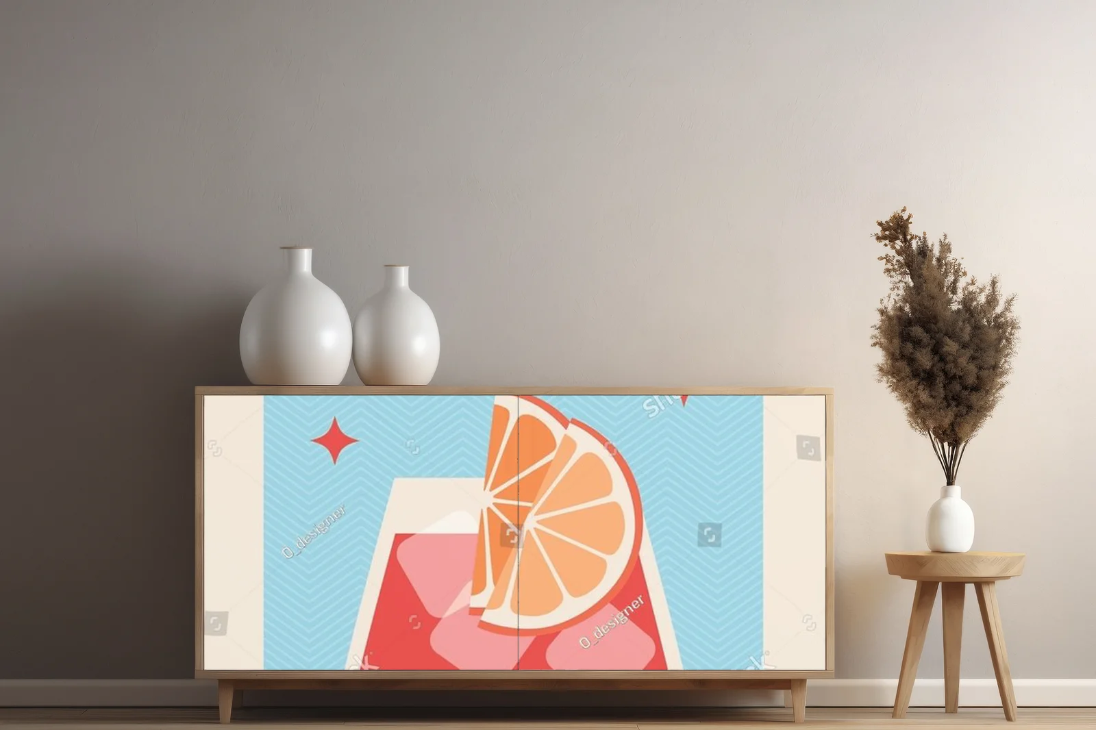 Aksamitny negroni w retro stylu