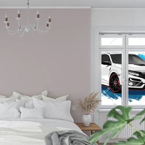 Abstrakcyjny motyw sportowego auta w nowoczesnej estetyce