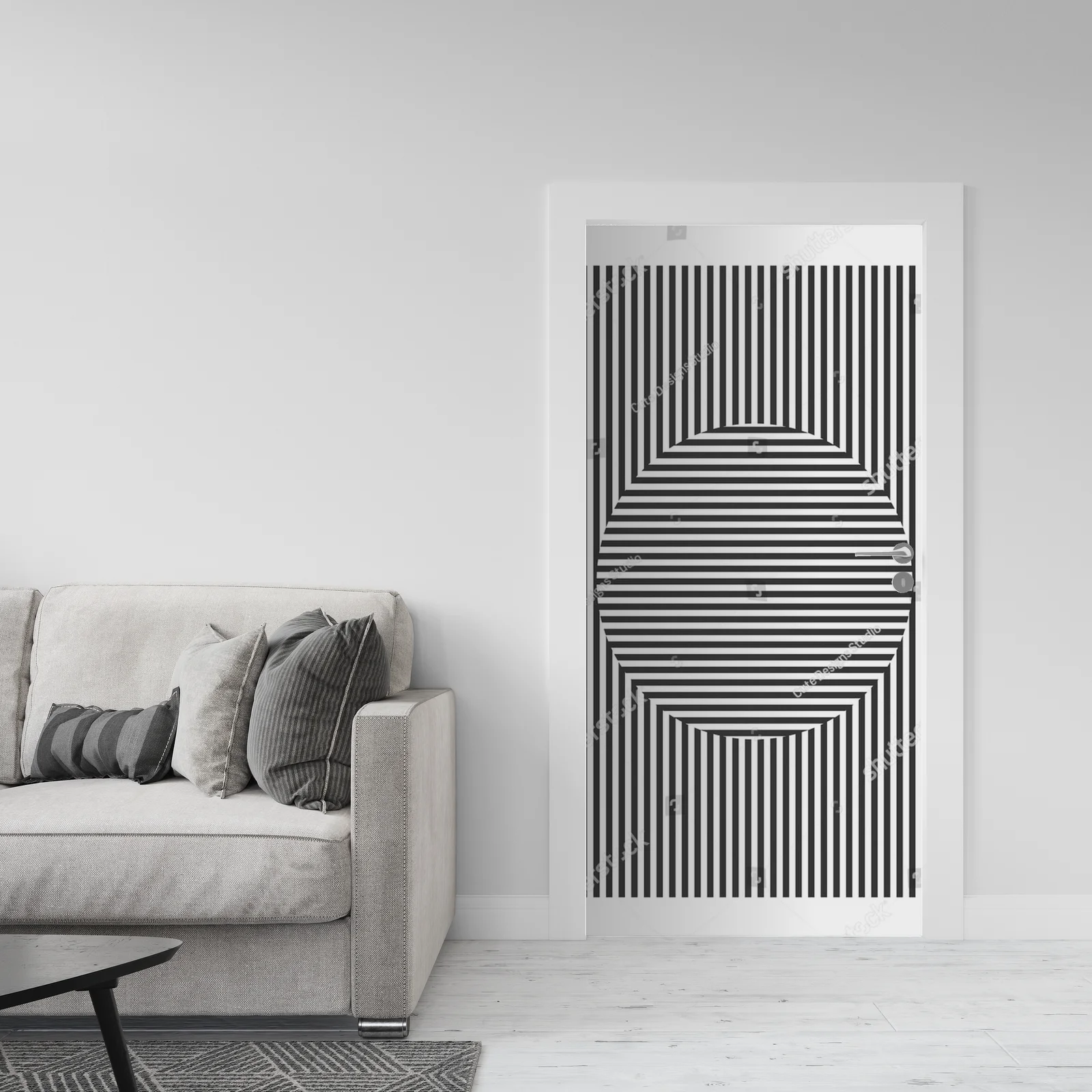 Geometryczna harmonia w minimalistycznym stylu