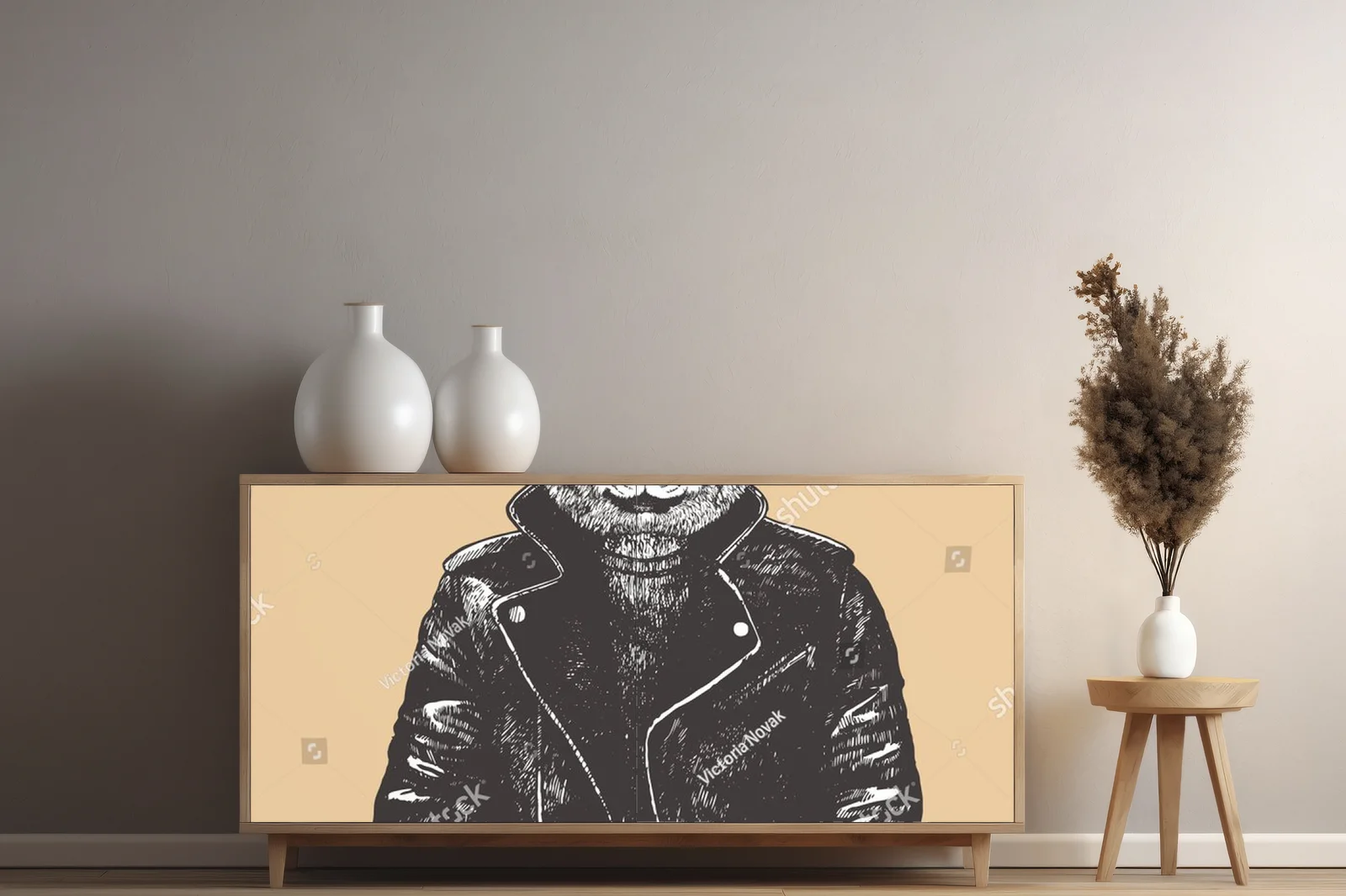 Wyraziste odbicia rockowego stylu w artystycznej formie
