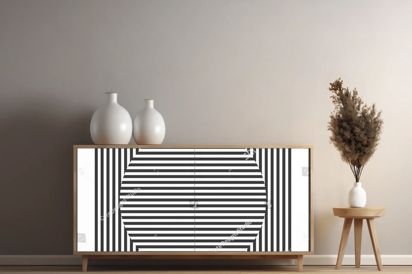 Geometryczna harmonia w minimalistycznym stylu
