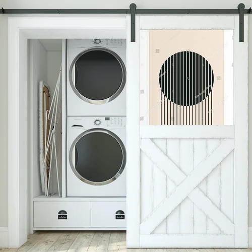 Harmonia geometrycznego designu w stonowanych tonach