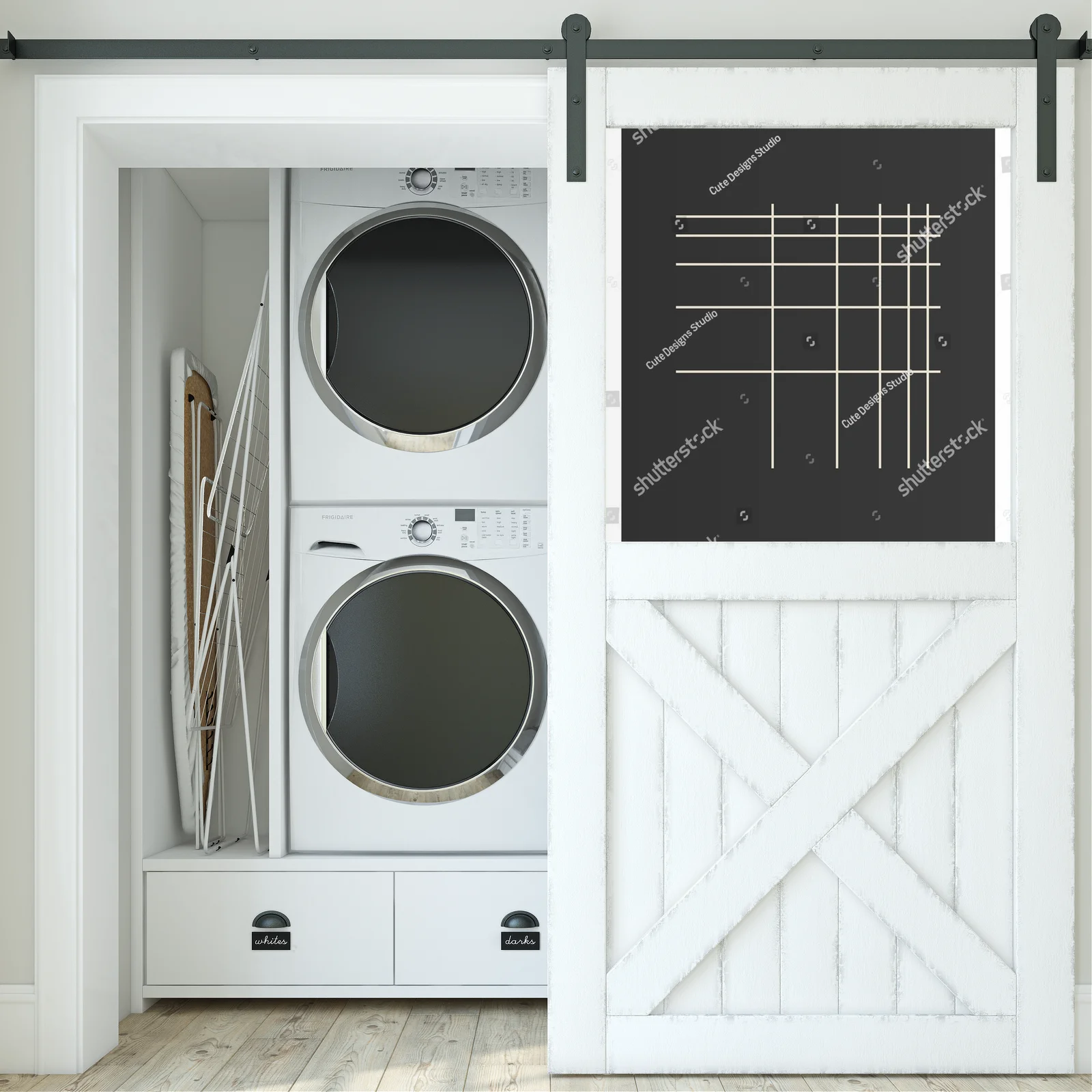 Hipsterski plakaty w geometrycznych kształtach
