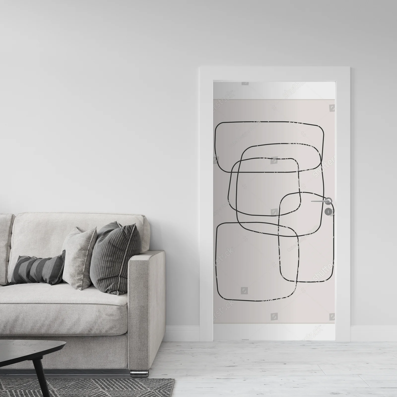 Minimalistyczna kompozycja w pastelowych tonach