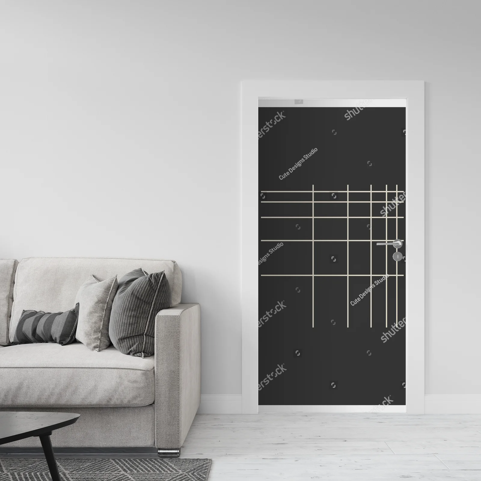 Hipsterski plakaty w geometrycznych kształtach