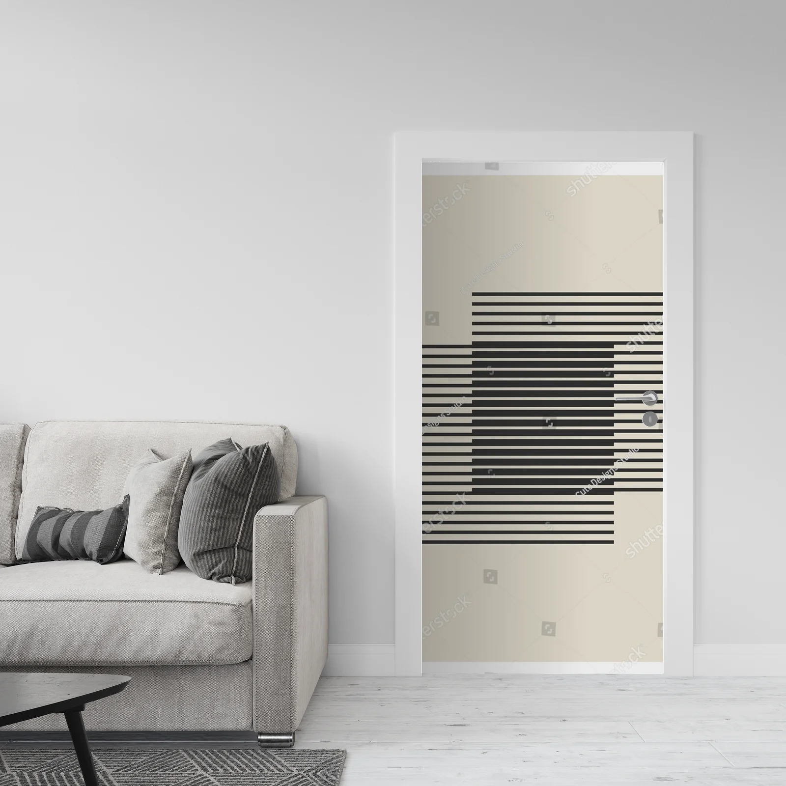 Geometryczne kształty w minimalistycznych odcieniach