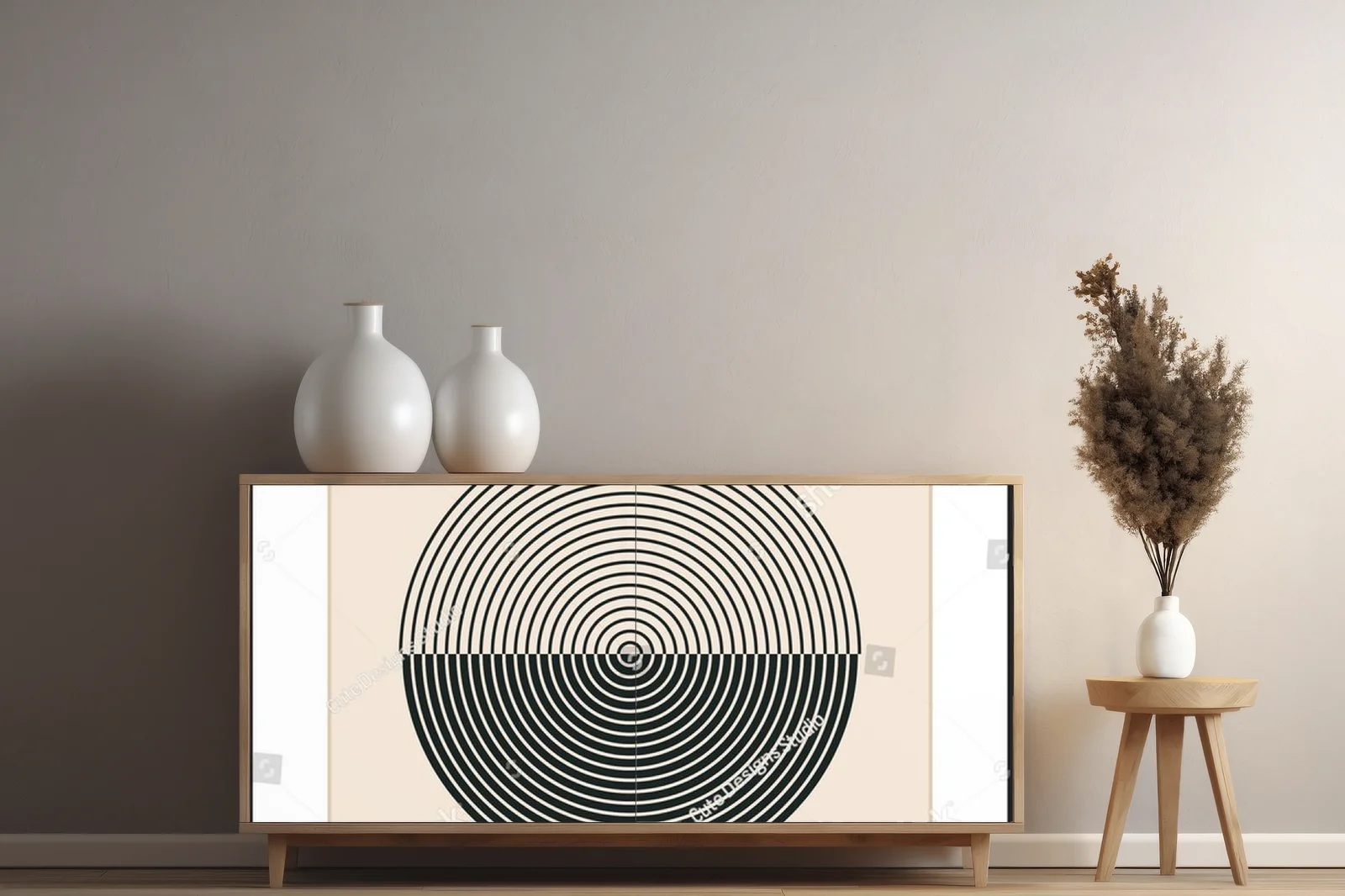 Hipsterska geometria w pastelowej harmonii